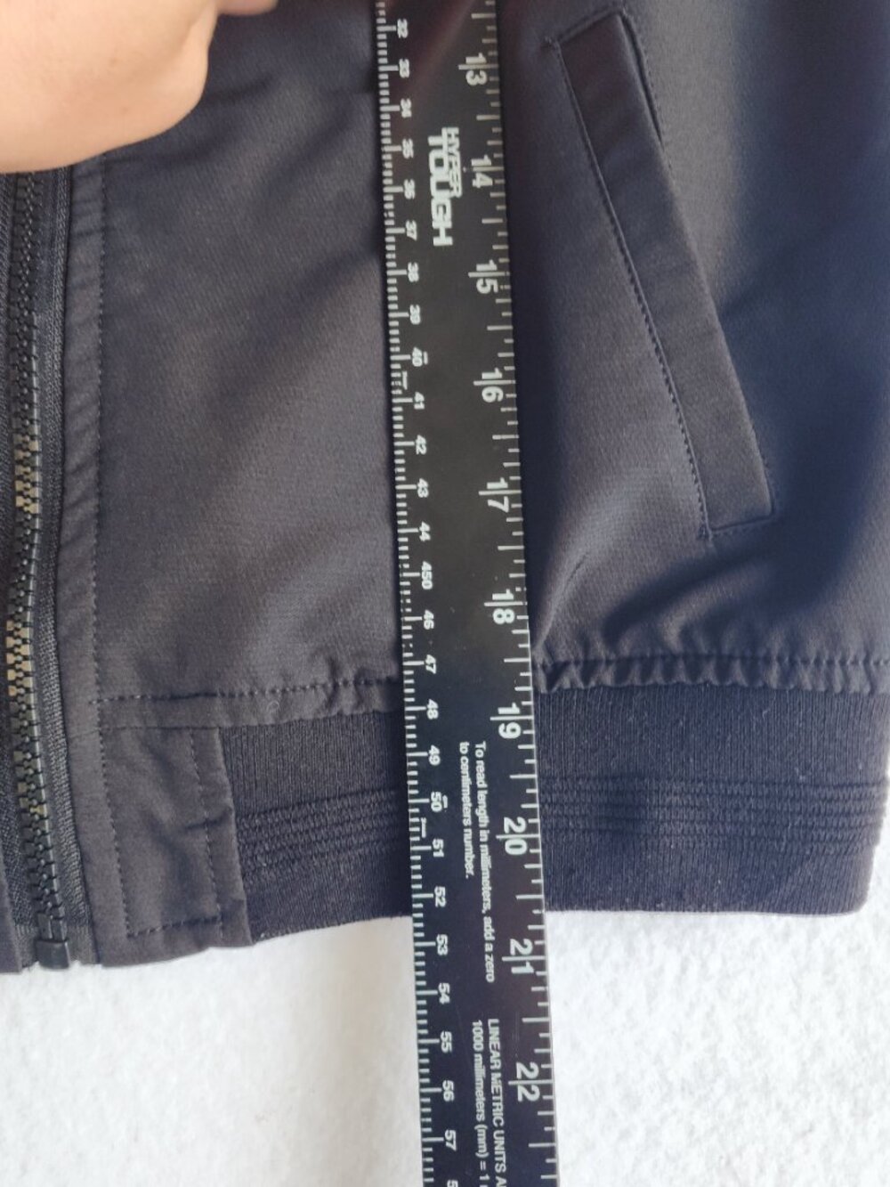 Sovereign Code Black Full Zip Bomber Jacket Size 10/12 - Picture 8 of 12